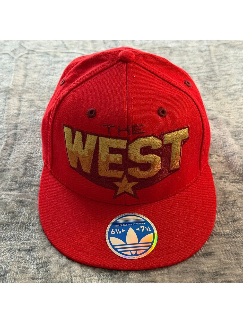 NBA Western Conference Adidas Fitted Hat Cap The West Flexfit S/M